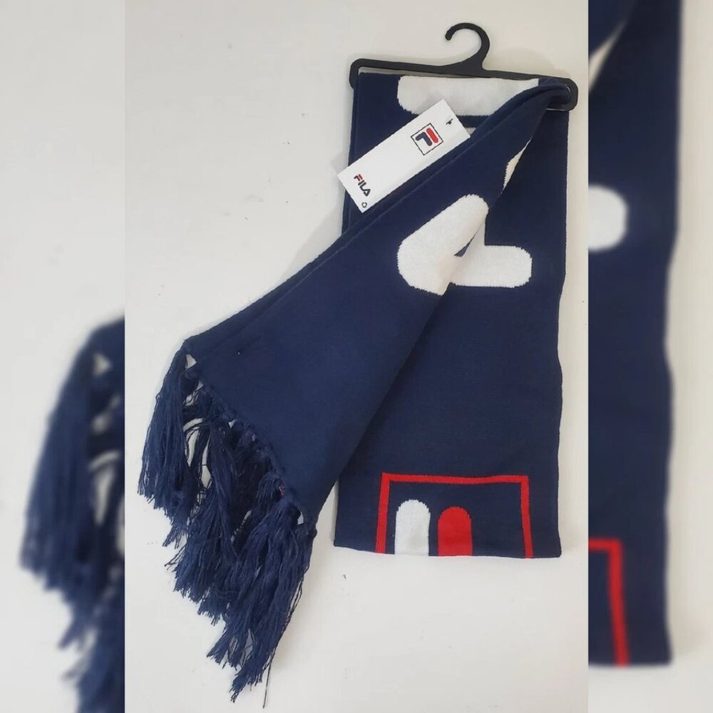 FILA SCARF WOMEN'S MEN'S COLD WEATHER MULTICOLOR BIG LOGO